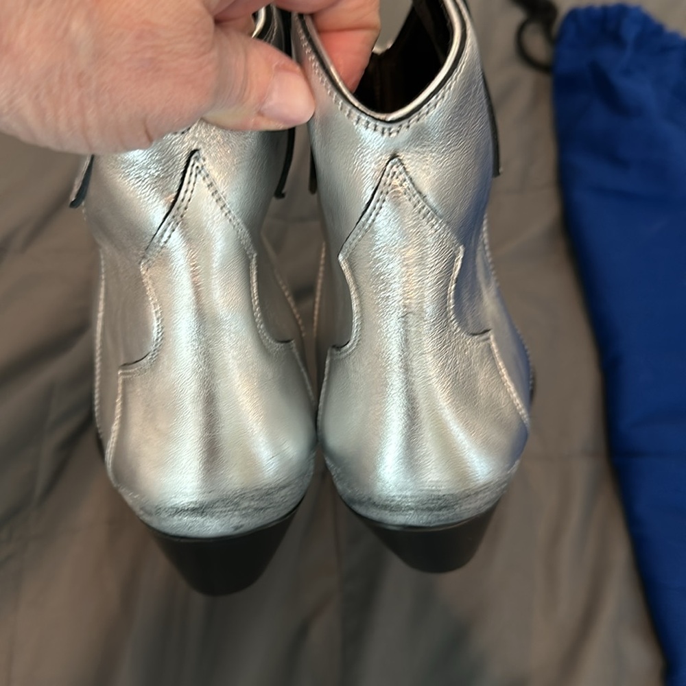 Isabel Marant gorgeous Brand New Never Worn silver distressed leather - Picture 2 of 6